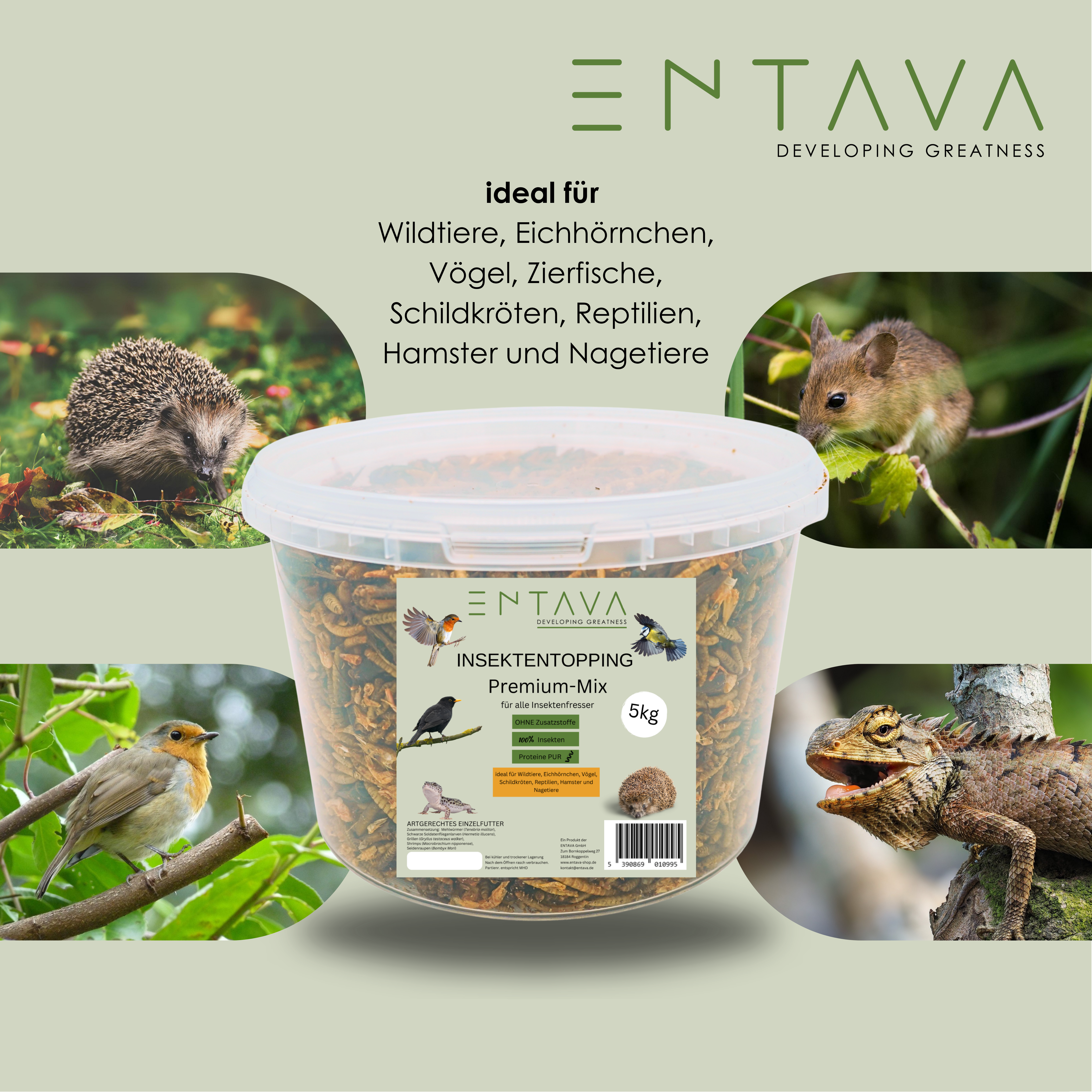 ENTAVA 5kg Insektentopping Premium-Mix