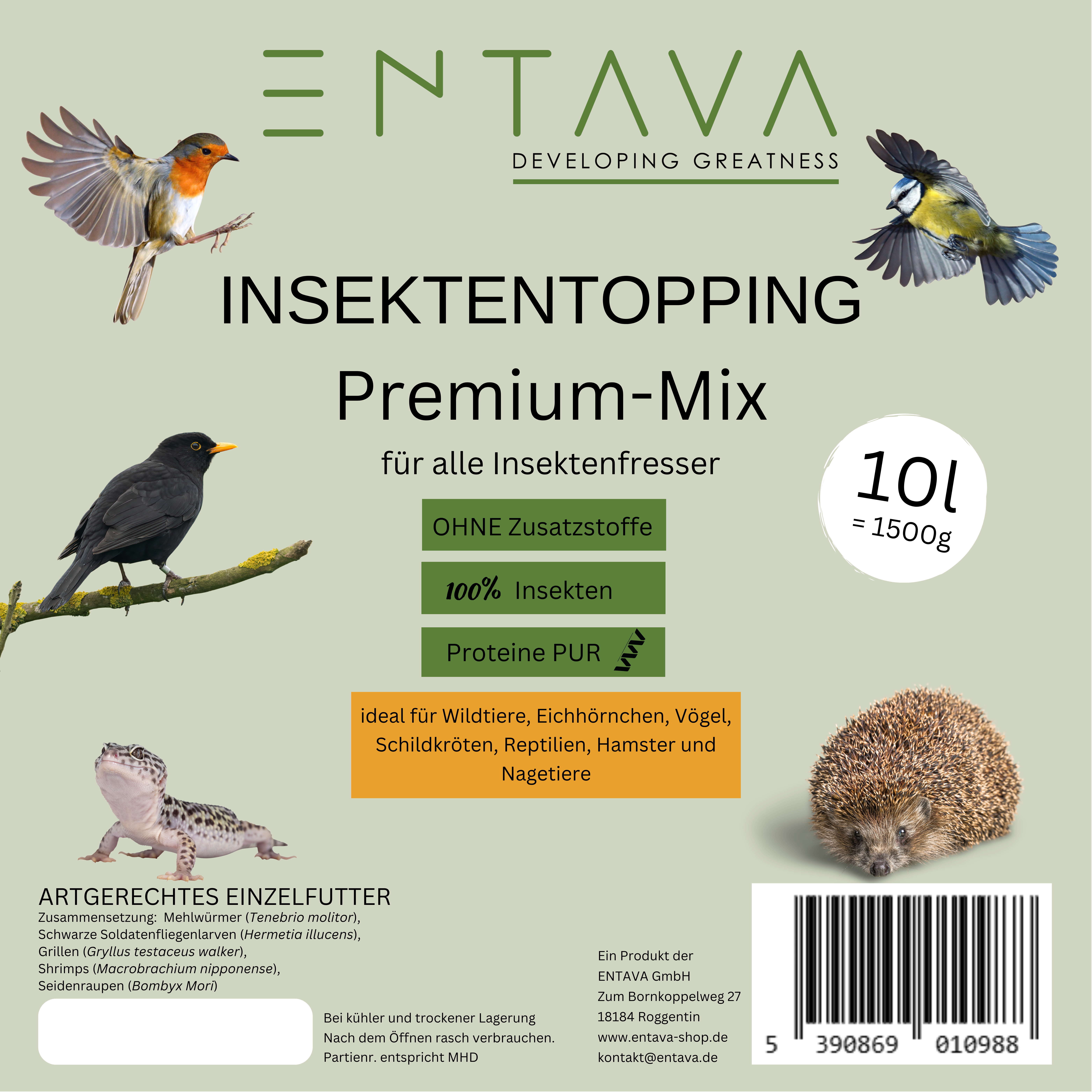 ENTAVA 10l Insektentopping Premium-Mix