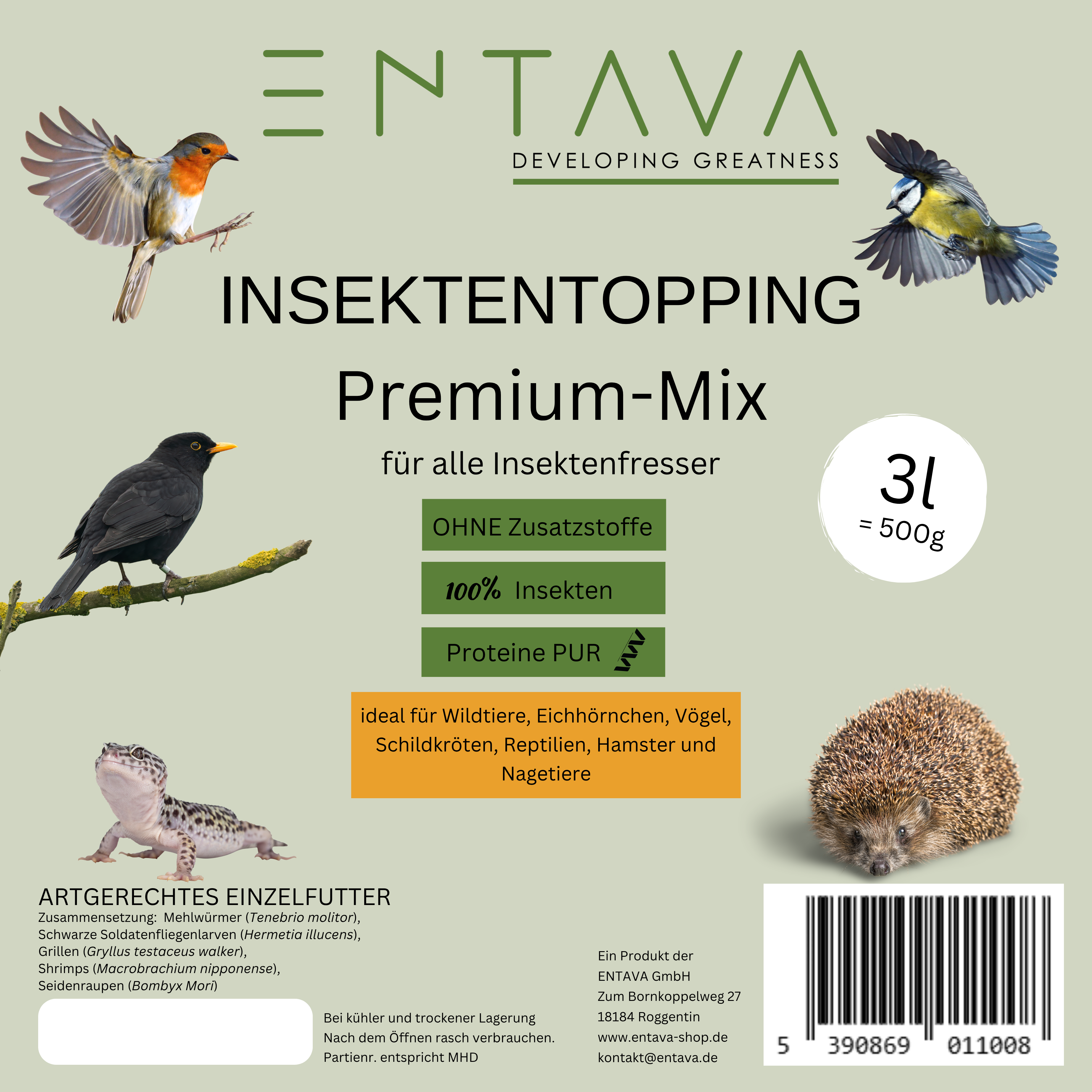 ENTAVA 3l Insektentopping Premium-Mix